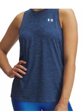 Under Armour Women’s Blue Tech Twist Sleeveless Tank Top